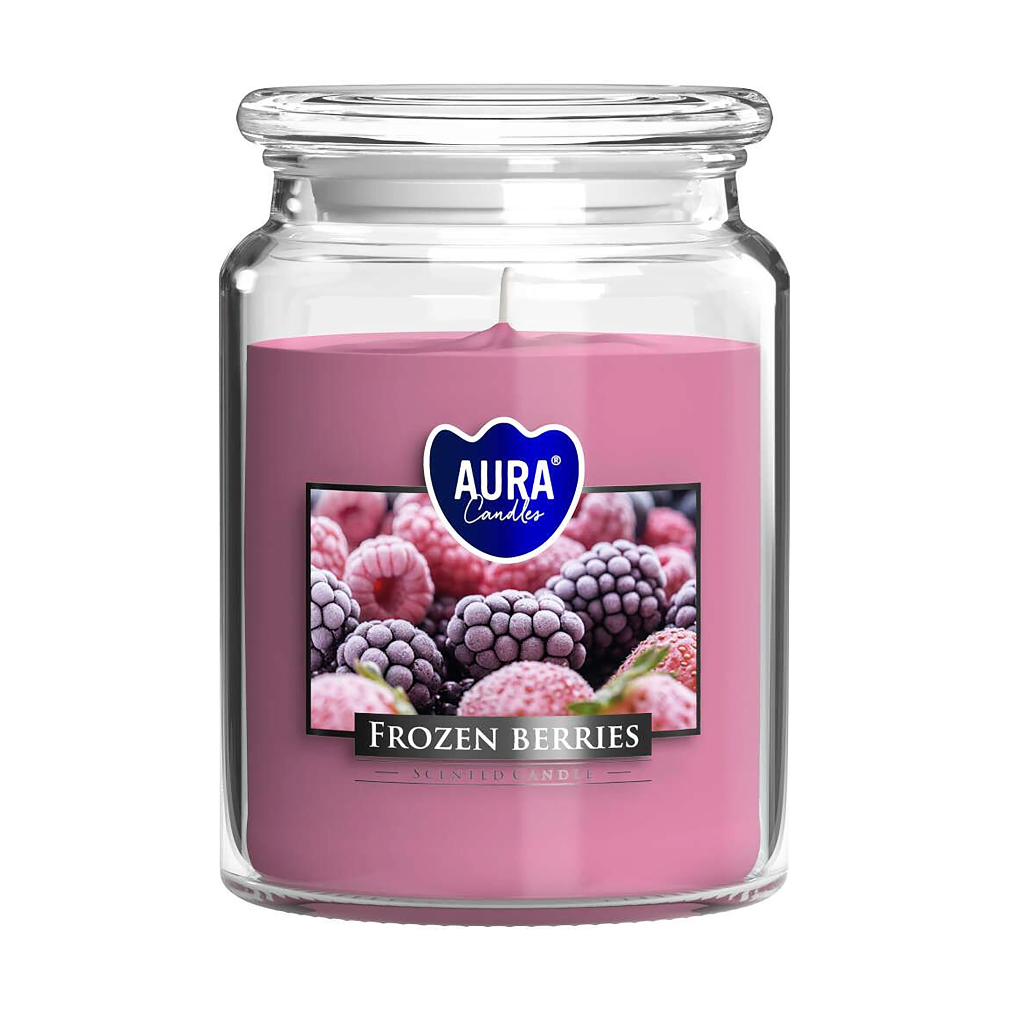 Ароматична свічка в банці Bispol Scented Candle Aura Frozen Berries, 500 г (snd99-314)