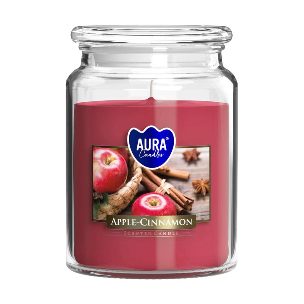 Ароматична свічка в банці Bispol Scented Candle Aura Apple-Cinnamon, 500 г (snd99-87)