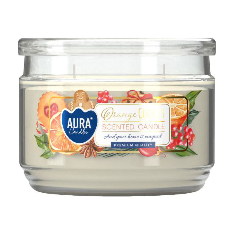 Ароматична свічка в банці Bispol Scented Candle Orange Cookies, 280 г (snp106-450)